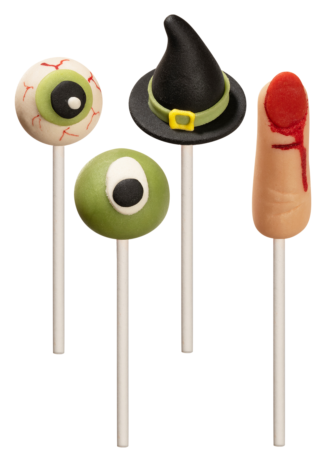 Marzipan-Figuren am Stab