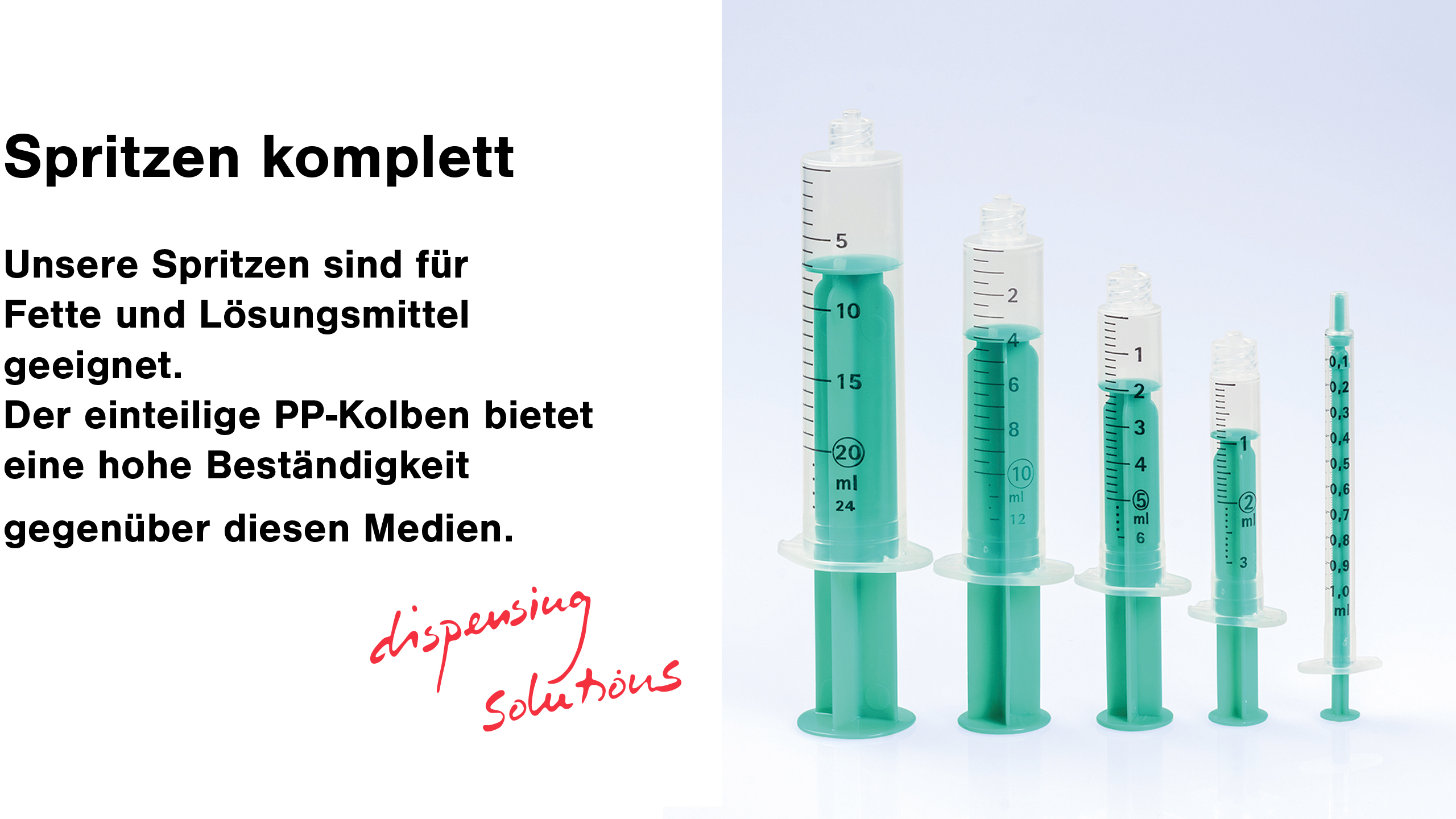 Sprühen mit Dosiersystemen