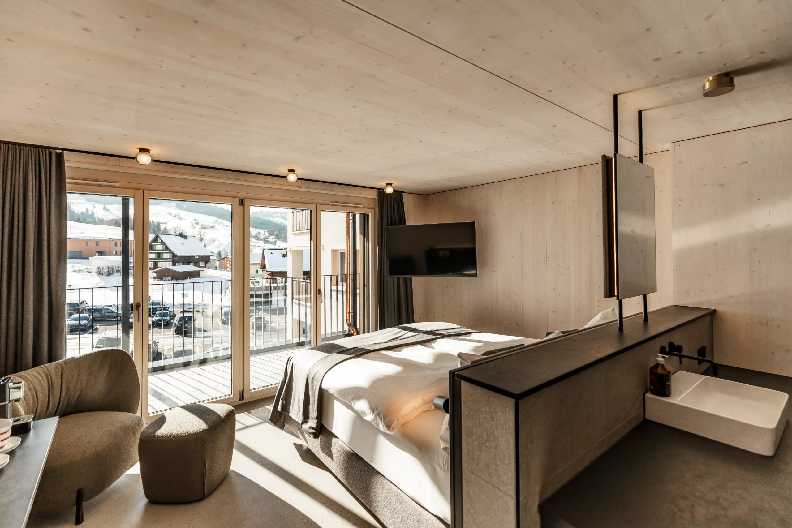 Hotelzimmer-Einrichtung Roggenstock Lodge