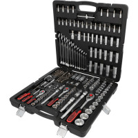 Steckschlüssel-Satz 1/4"+3/8"+1/2", 216-tlg