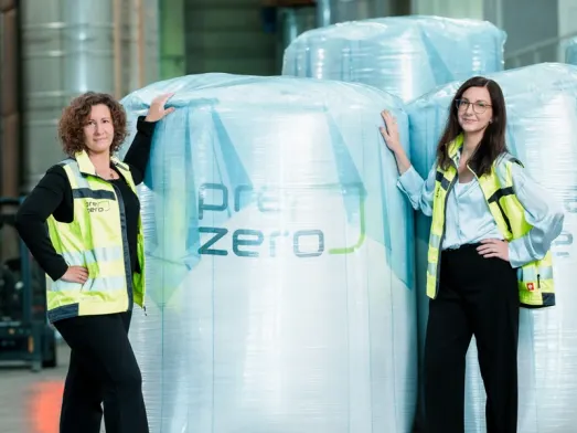 Materials handling in the warehouse with wrapped bales