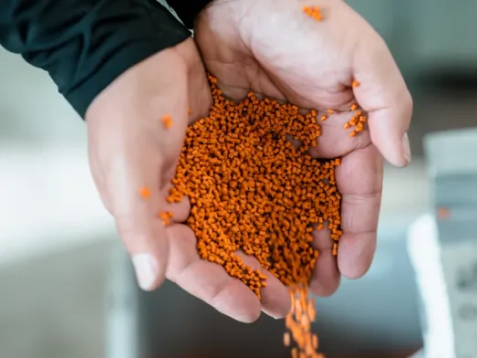 Recycled granulate for technical applications