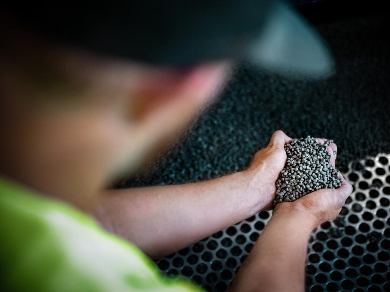 Recyclate granulate for industrial applications