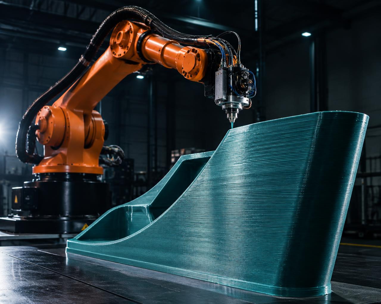 Großformat-Bauteil im Roboter-3D-Druck
