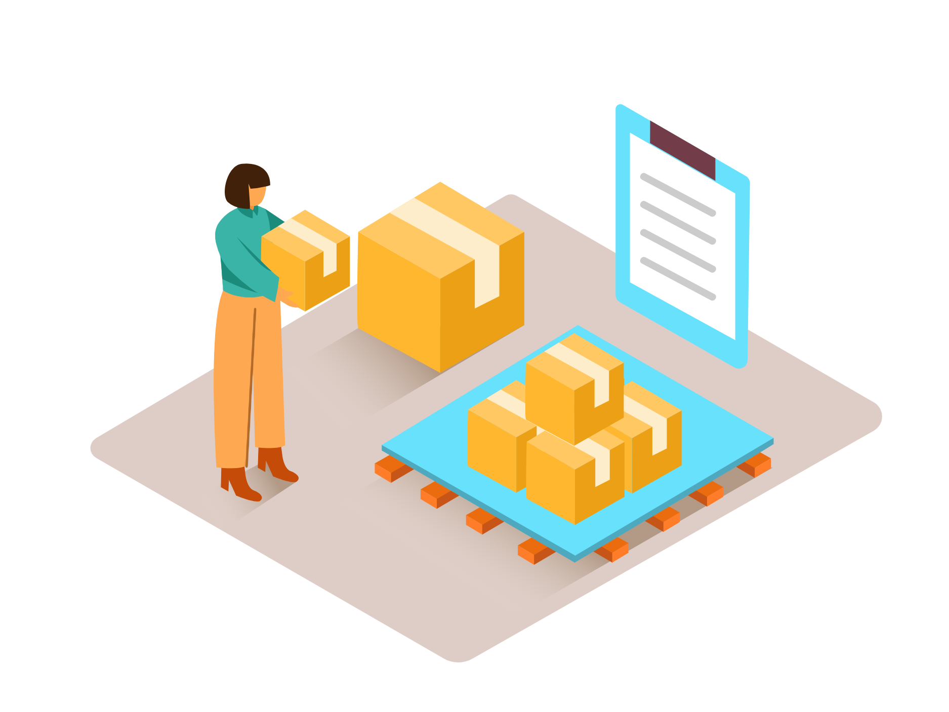 Logistik und Warehousing