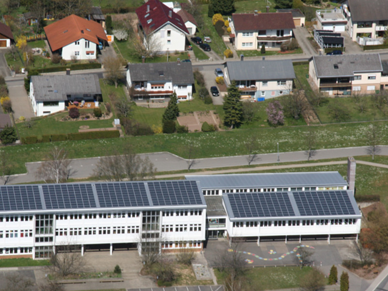 Photovoltaikanlage auf Schulhaus