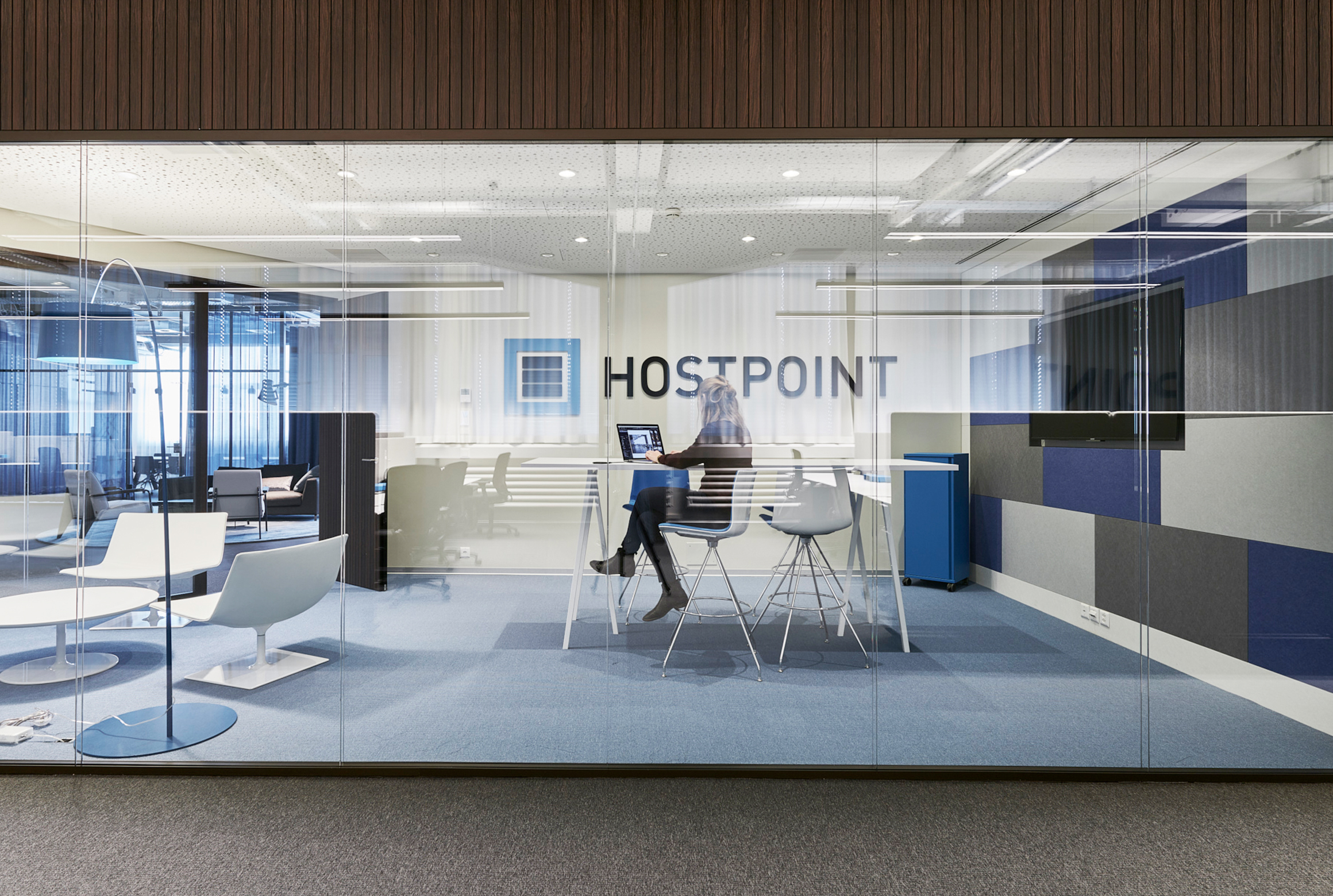 SP60 Doppelverglasung mit Holzelementen, Hostpoint