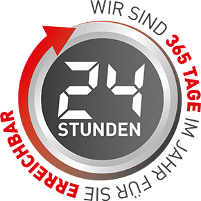 365 Tage im Jahr 24 Stunden erreichbar
