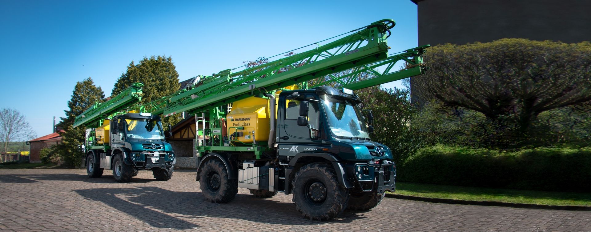 Unimog-Aufbauspritze (2.000–4.000 l, Arbeitsbreite 15–36 m)