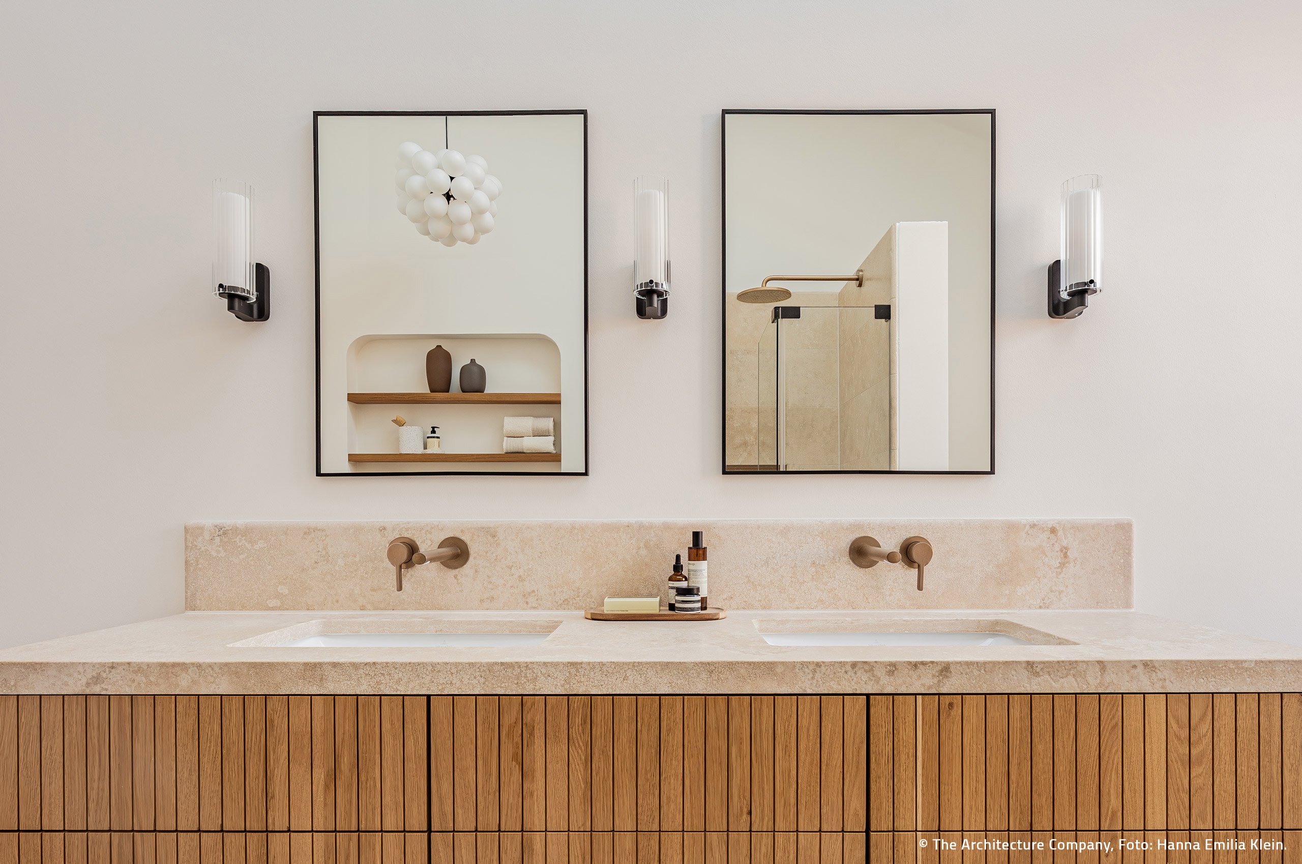 Badezimmer Waschtisch-Detail, Wohnanlage München
