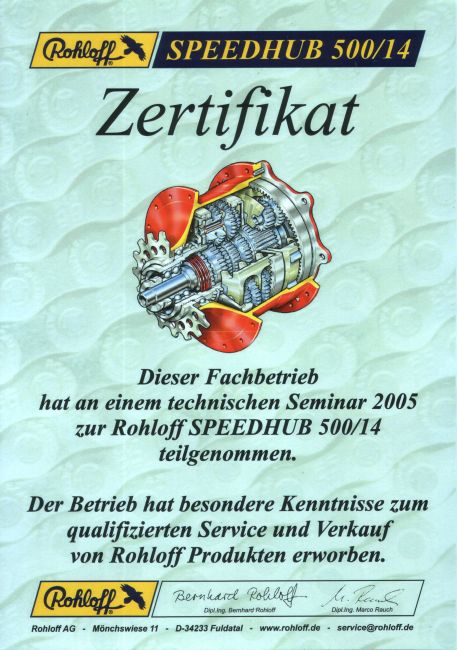 Rohloff Getriebenabe