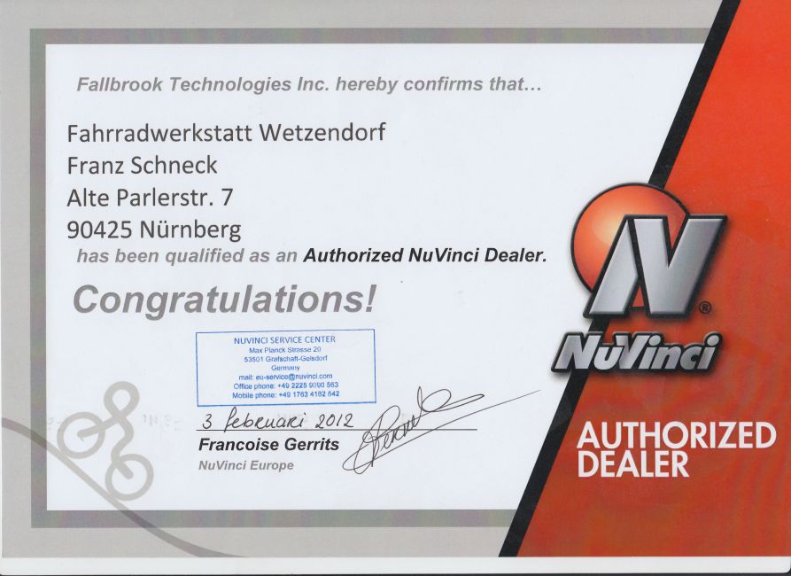 NuVinci Stufenlosgetriebe
