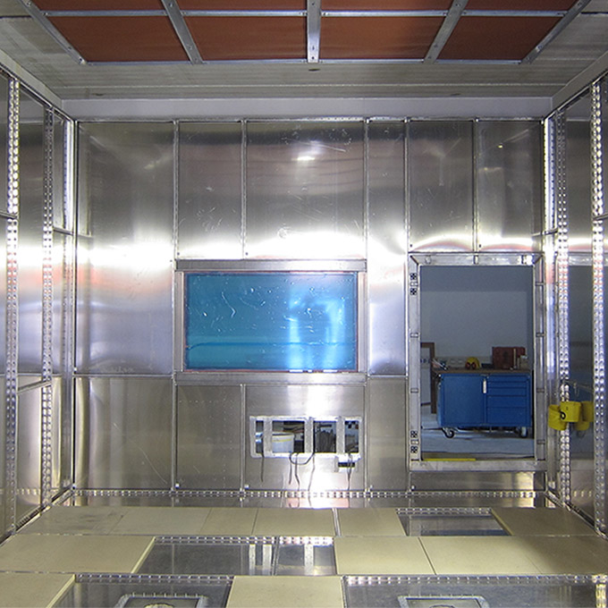 HF-Kabine in Modulbauweise
