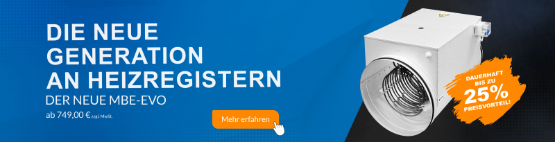 Elektro-Heizregister MBE-EVO