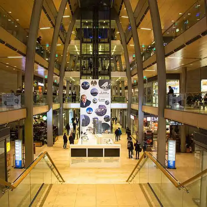 POS-Display Einkaufszentrum