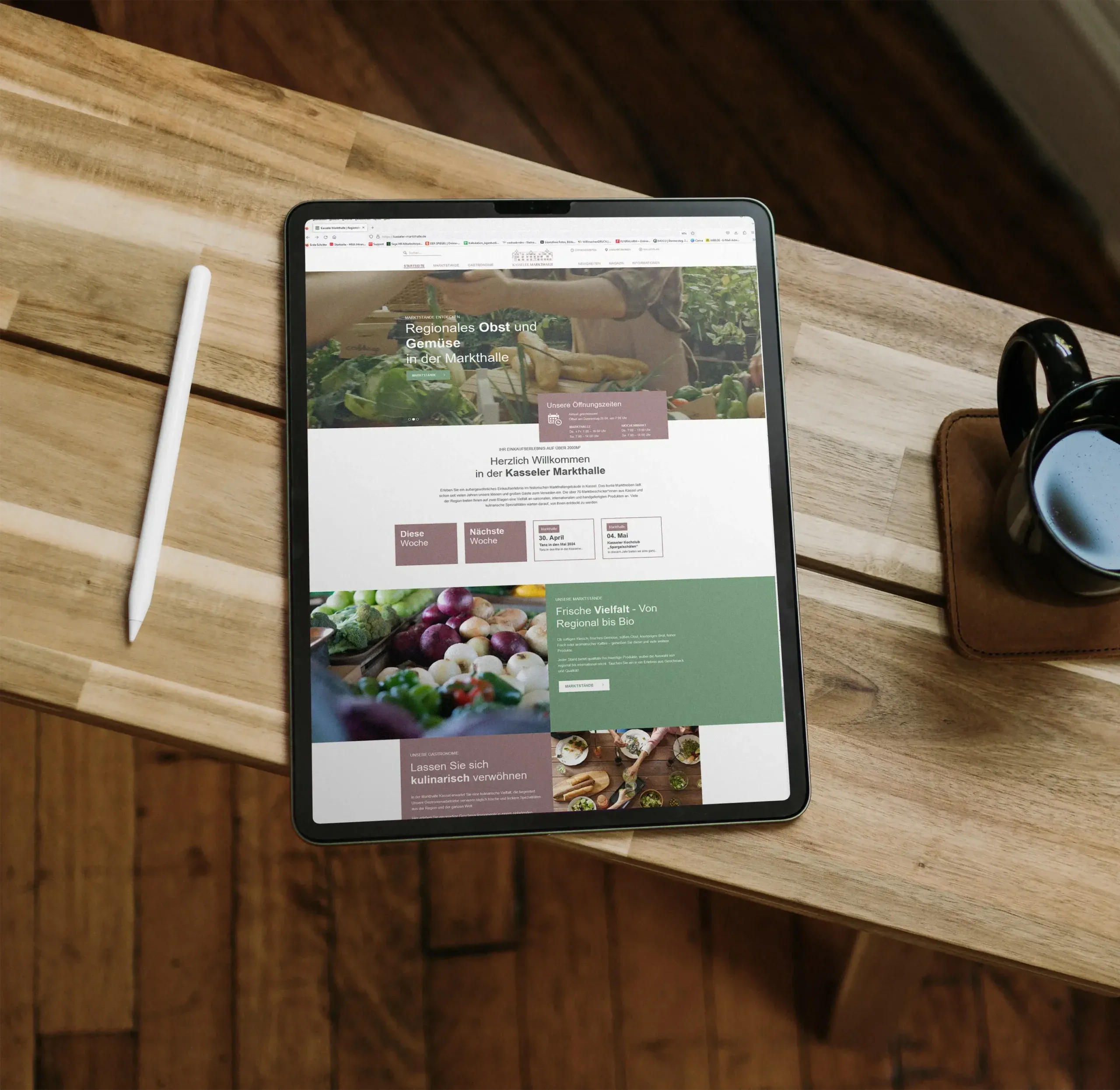Kasseler Markthalle – Webpräsenz
