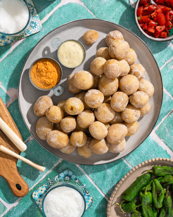 Papas Arrugadas mit Haus-Saucen