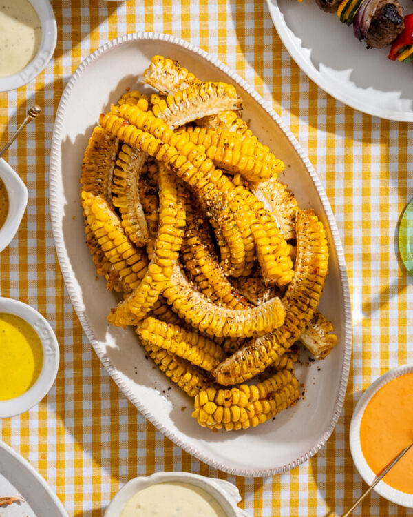 Corn Ribs mit Haus-Saucen