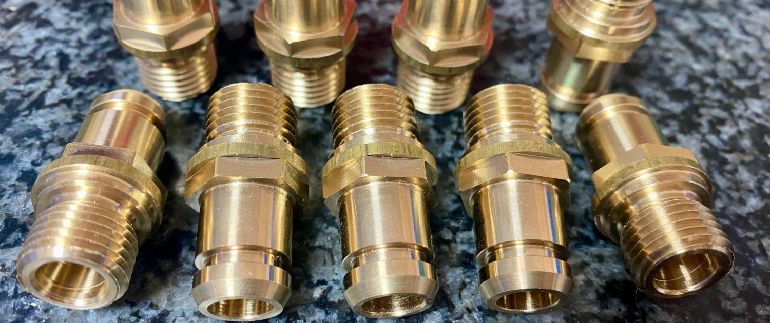 Messing-Drehteile für Pneumatik