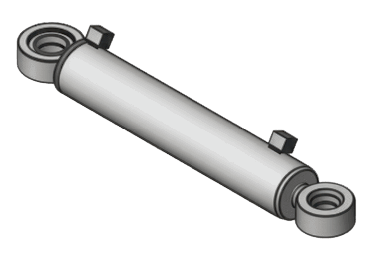 Standard-Hydraulikzylinder mit Gelenkaugen