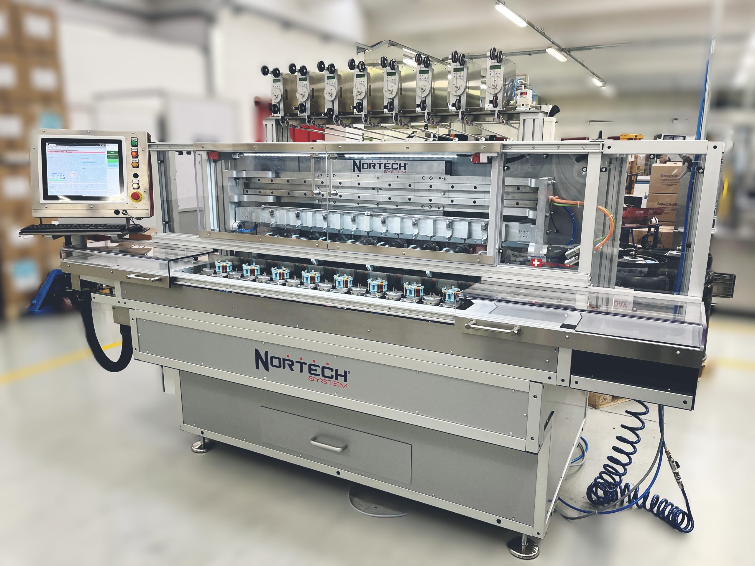 Wickelmaschine mit 8 Spindeln