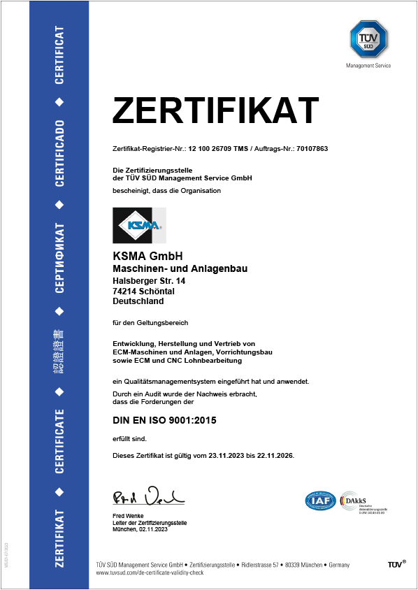 KSMA GmbH - Maschinen- und Anlagenbau