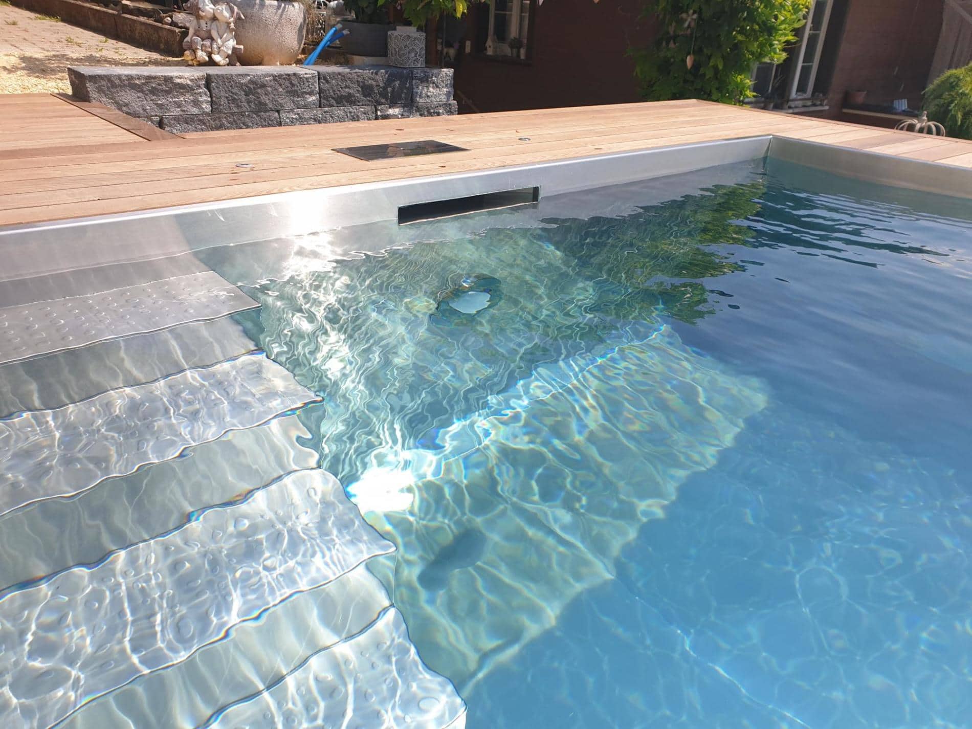 Edelstahl-Pool 6.0×3.0 m
