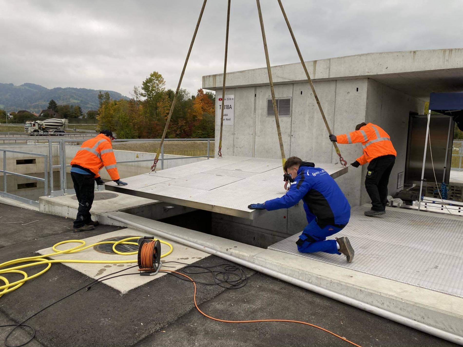 Flächenabdeckungen Absetzbecken