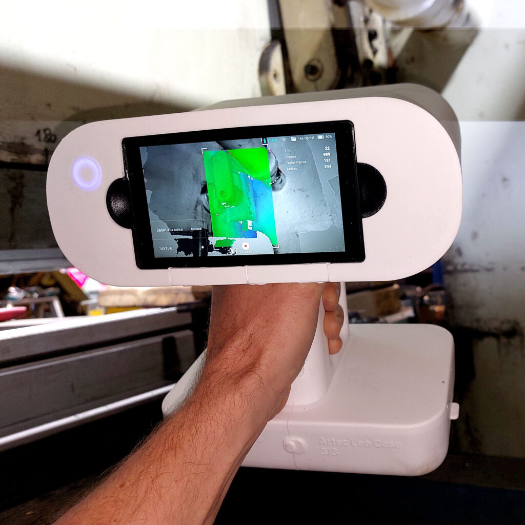 3D-Scanner Artec Leo für Vermessung und Reverse Engineering