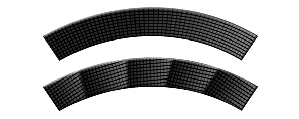 Gewebestruktur eines Composite-Profils aus der COPRO®-Fertigung