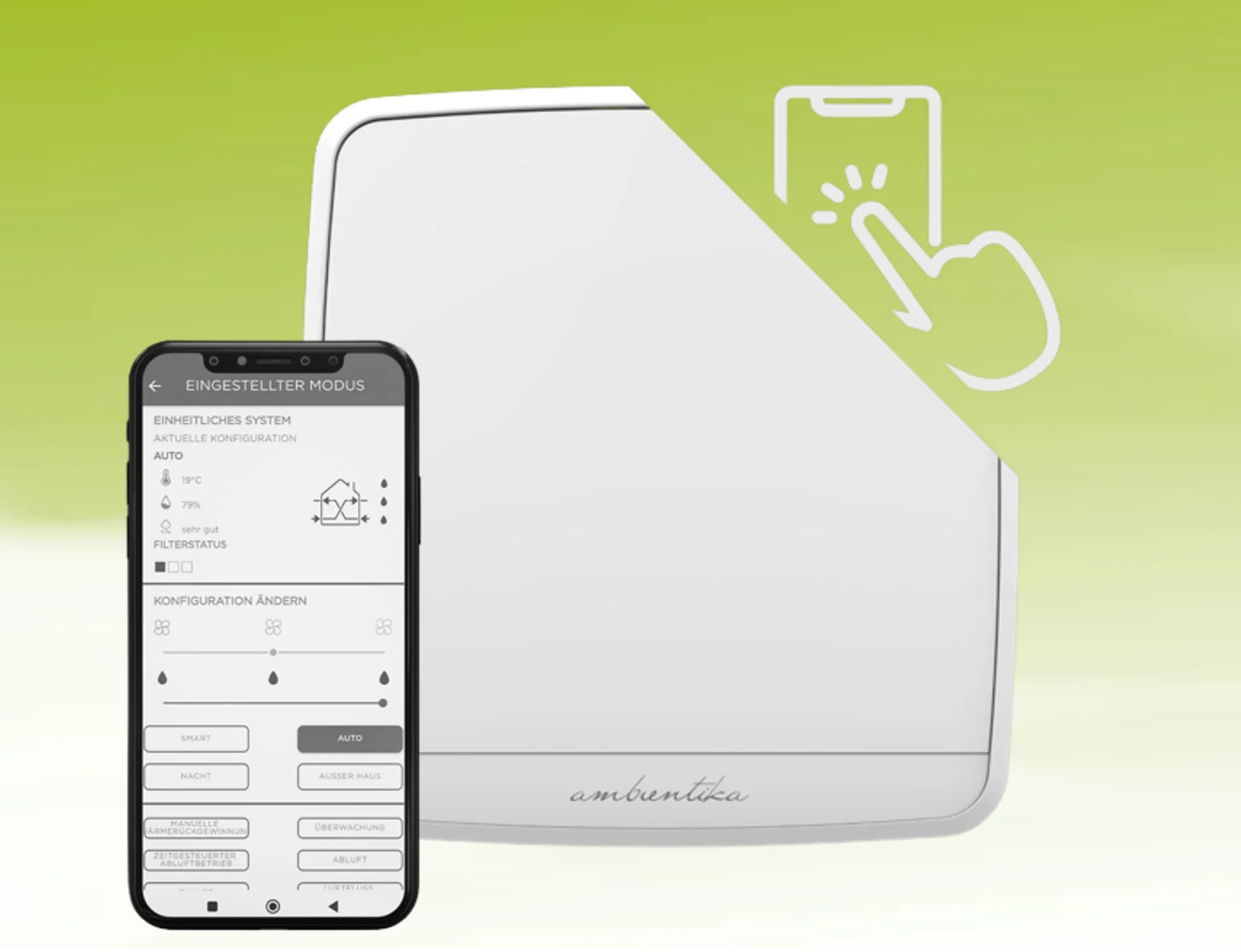 Ambientika Smart Komplettset SW10035 – dezentrale Lüftung