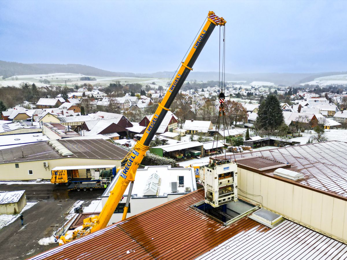 Bauteilauslieferung (Erfurt, Dezember 2023)