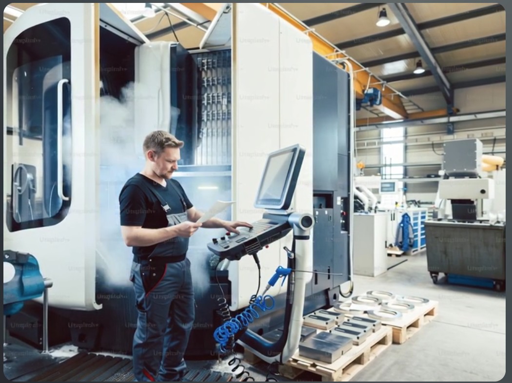 Industrielle Ölnebelfiltration an CNC-Maschinen