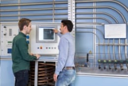 Druckstoßprüfung im Messtechnik-Labor