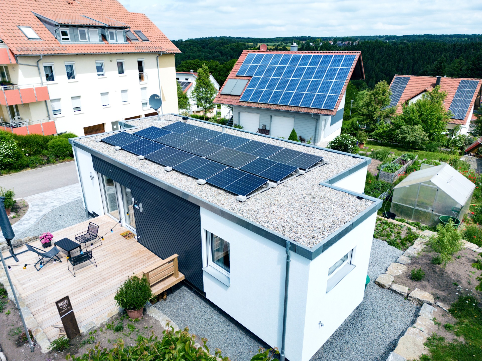 Photovoltaikanlagen auf Hausdächern