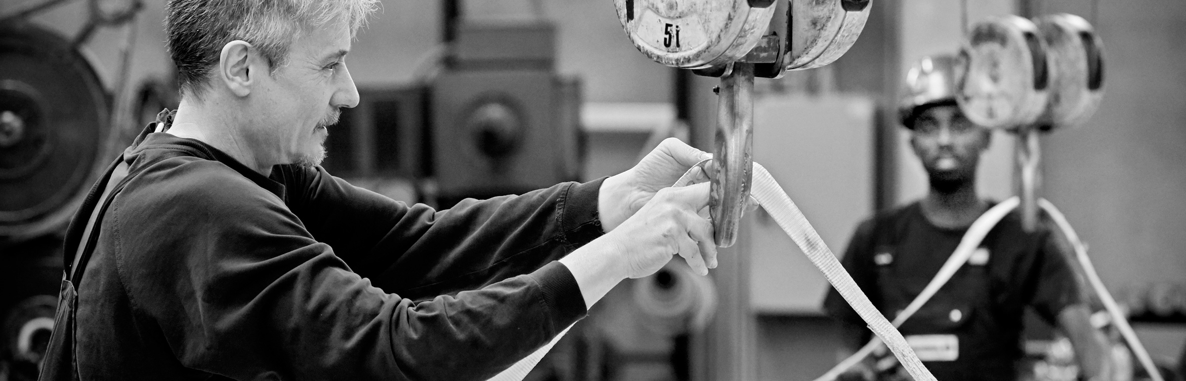 Produktionslinie Rollieren