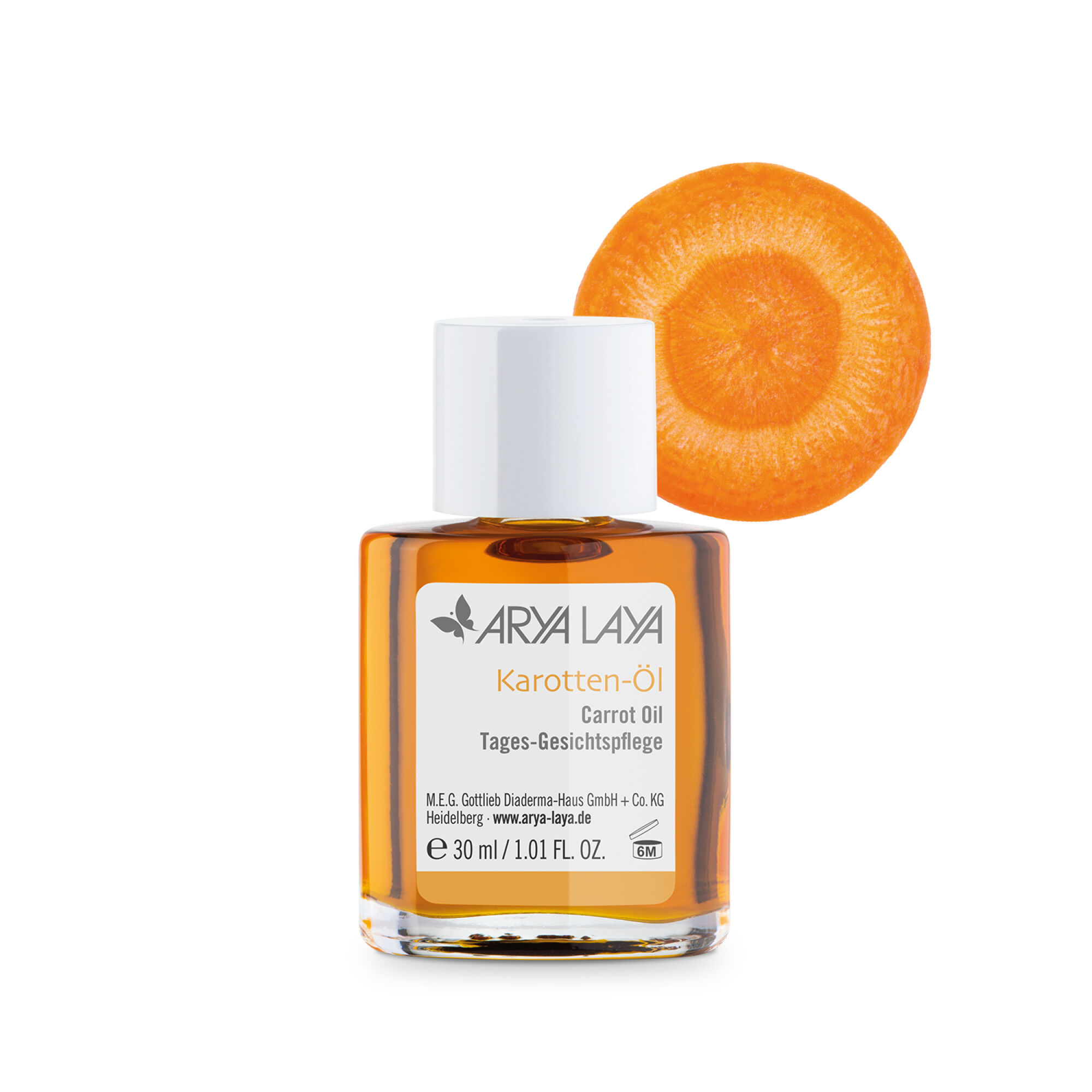 Karotten-Öl Tages-Gesichtspflege (Glasfläschchen, 30 ml)