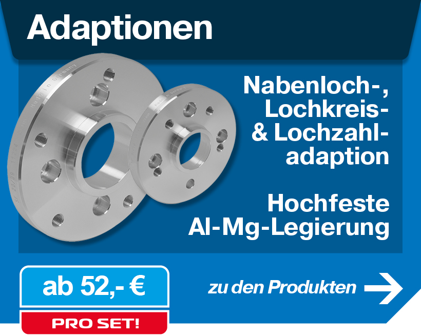Adaption (Nabenloch-, Lochkreis- & Lochzahladaption)