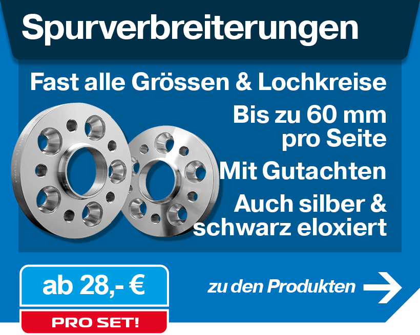 Spurverbreiterung aus Aluminium
