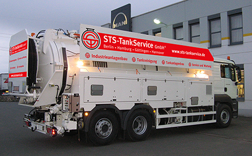 STS-Fahrzeug im Serviceeinsatz