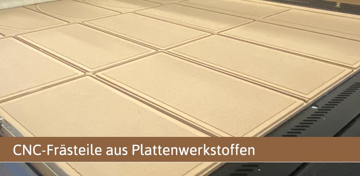 CNC-Frästeile aus Plattenwerkstoff