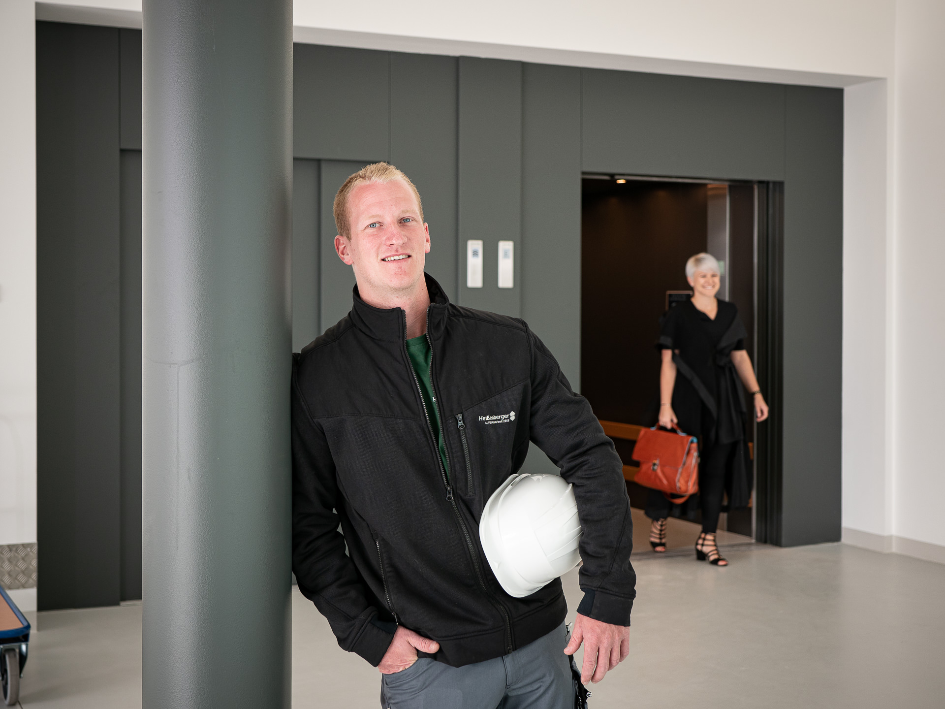 Serviceteam vor Ort