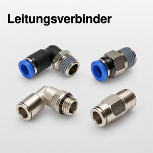 Leitungsverbinder für Pneumatik und Druckluft