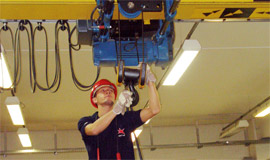 Serviceteam vor Ort