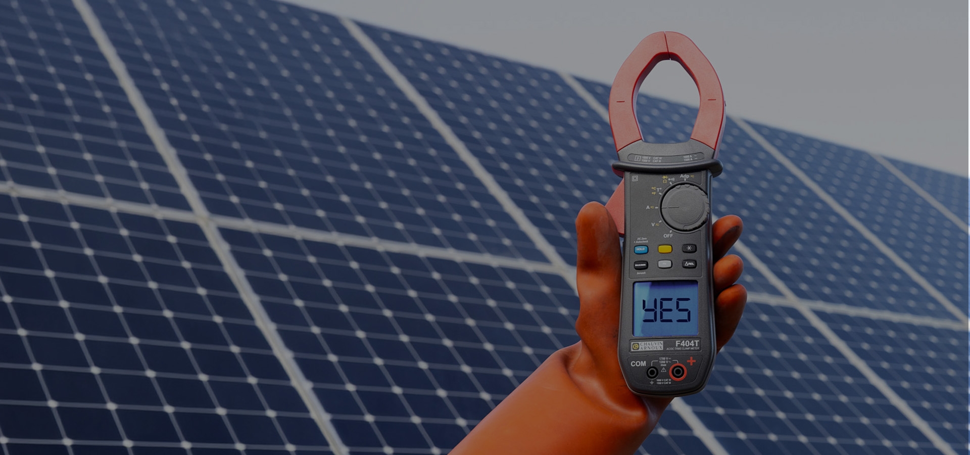 Stromzange F404T für Arbeiten an Photovoltaikanlagen