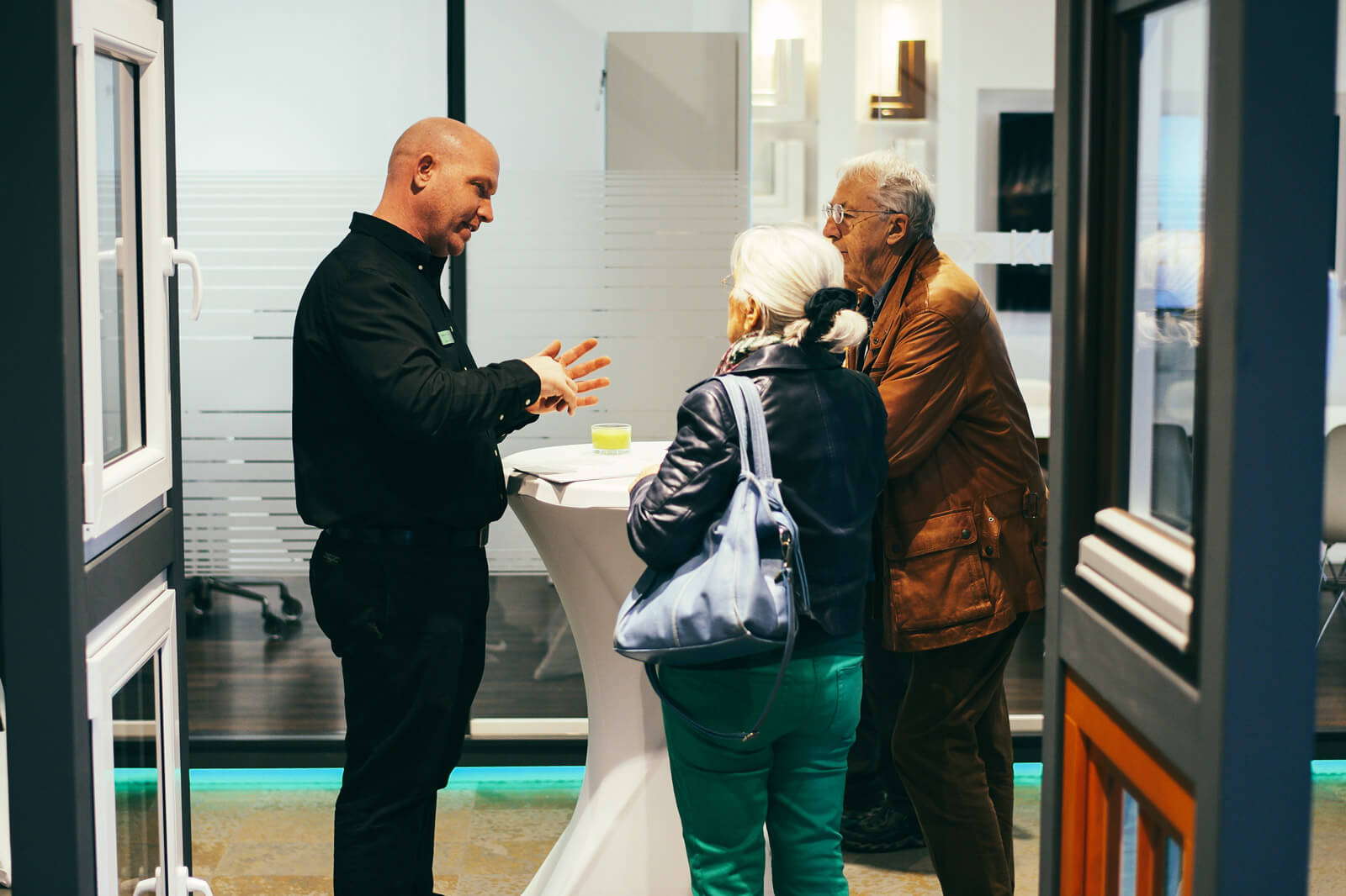 Beratung in der Ausstellung