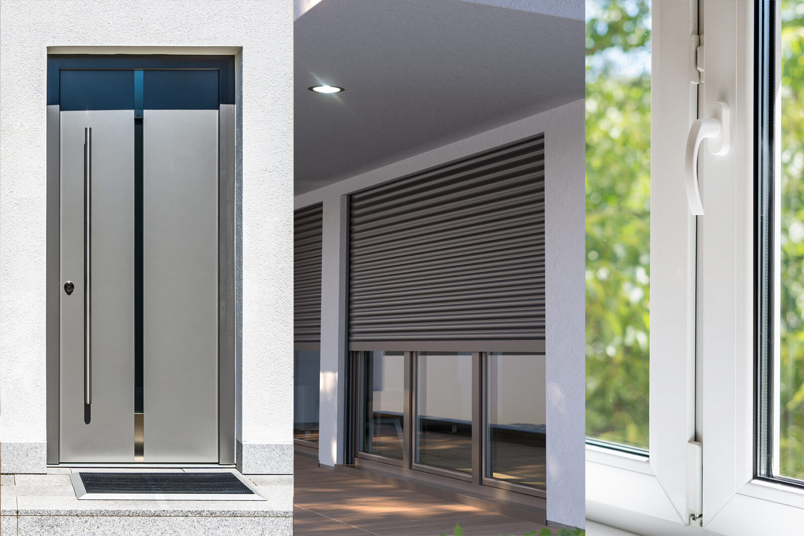 Fenster, Türen und Rollläden