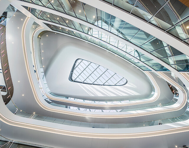 Liquid Line im Atrium der Emory University, Atlanta