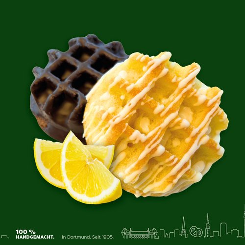 Schoko- und Zitronenwaffeln