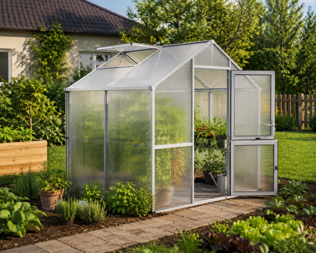 Gewächshaus Iris II in pressblank